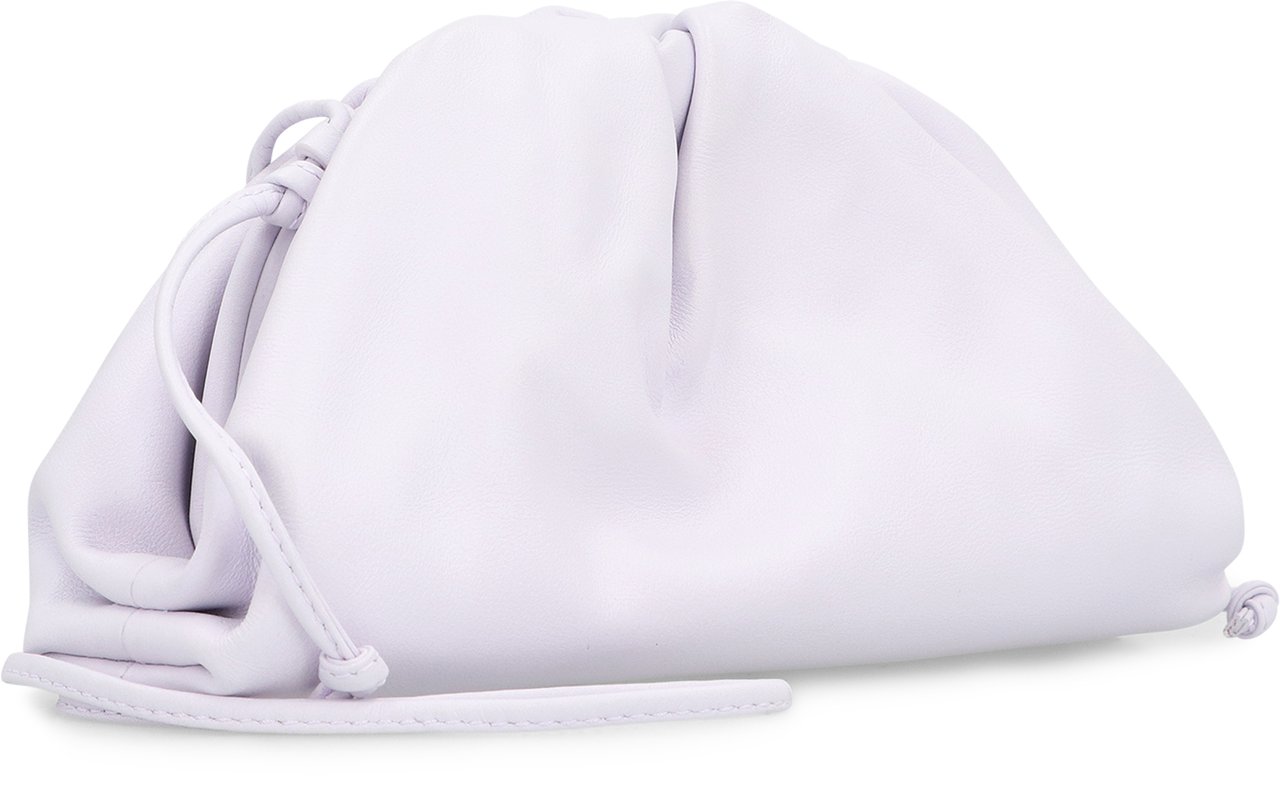 Bottega Veneta Leather Mini Pouch Goud