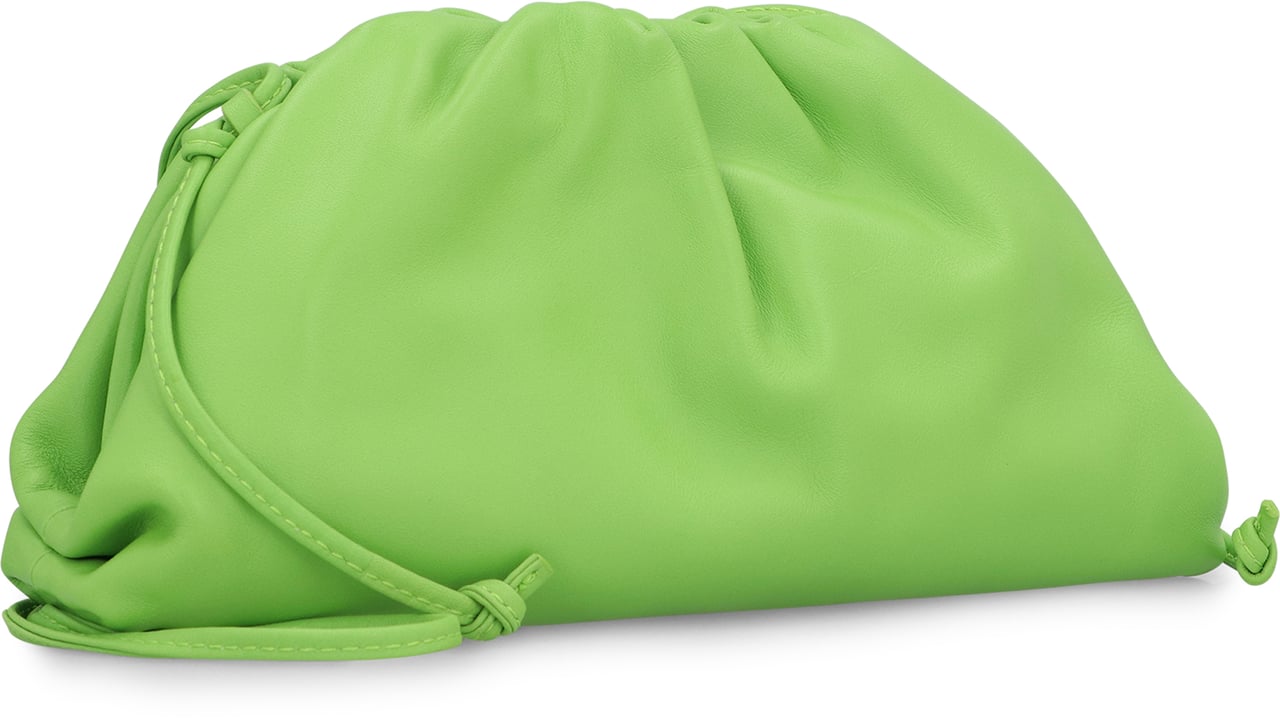 Bottega Veneta Leather Mini Pouch Groen