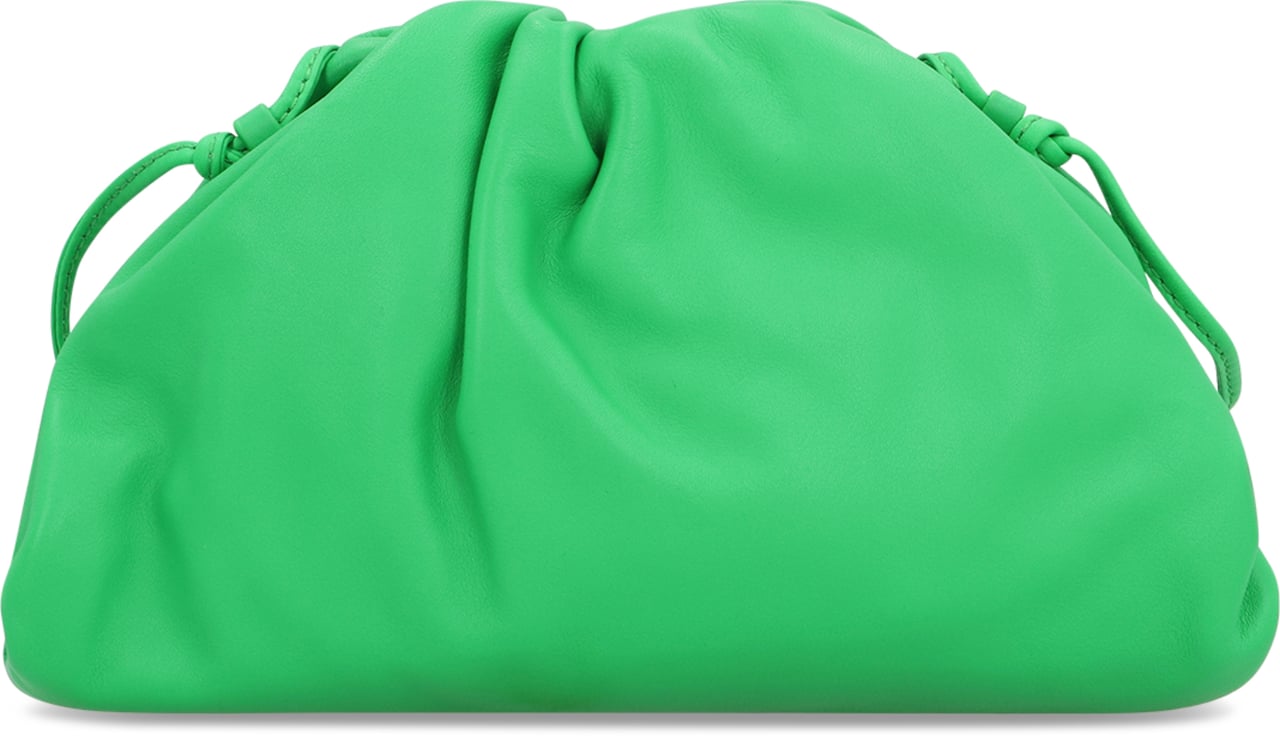 Bottega Veneta Leather Mini Pouch Zilver