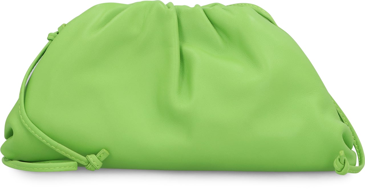 Bottega Veneta Leather Mini Pouch Groen