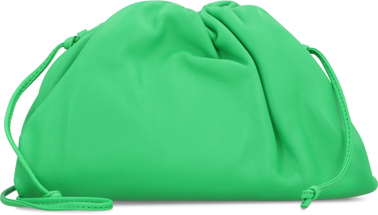 Bottega Veneta Leather Mini Pouch Zilver