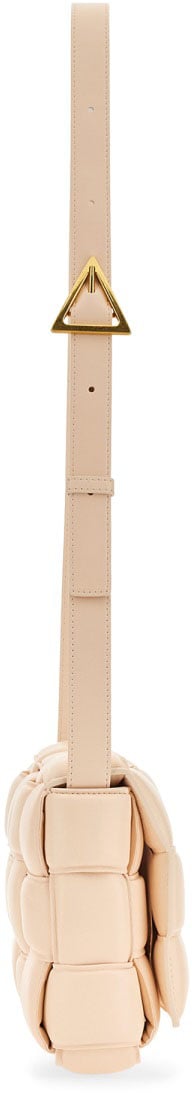 Bottega Veneta Quilted Leather Padded Cassette Bag with Adjustable Strap Neutraal