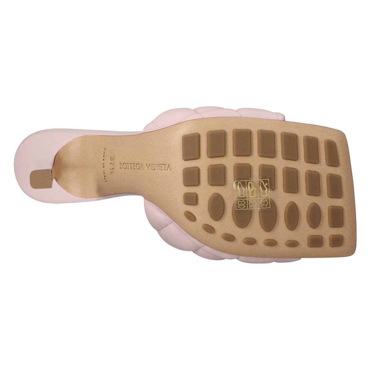 Bottega Veneta Padded Mule Pink Neutraal