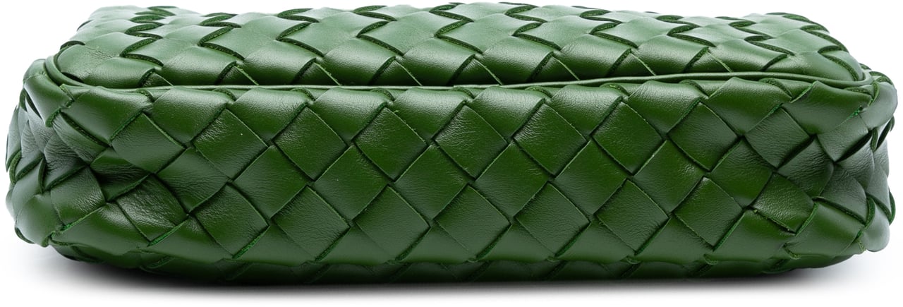 Bottega Veneta Nappa Intrecciato Crossbody Groen