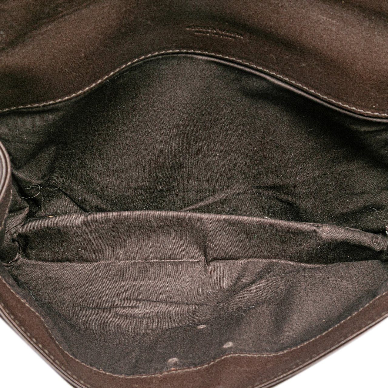 Bottega Veneta Intrecciato Trimmed Leather Clutch Bruin
