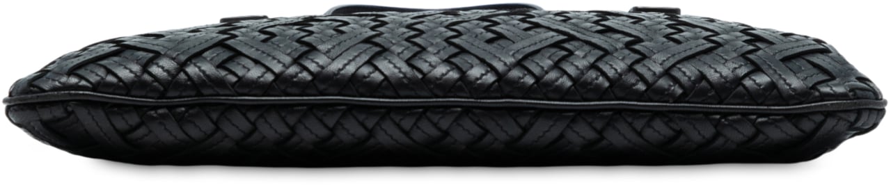 Bottega Veneta Nappa Intrecciato Belted Flat Tote Zwart