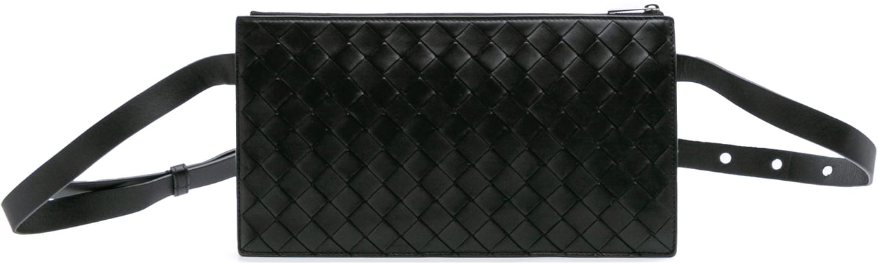 Bottega Veneta Nappa Intrecciato Belt Bag Zwart