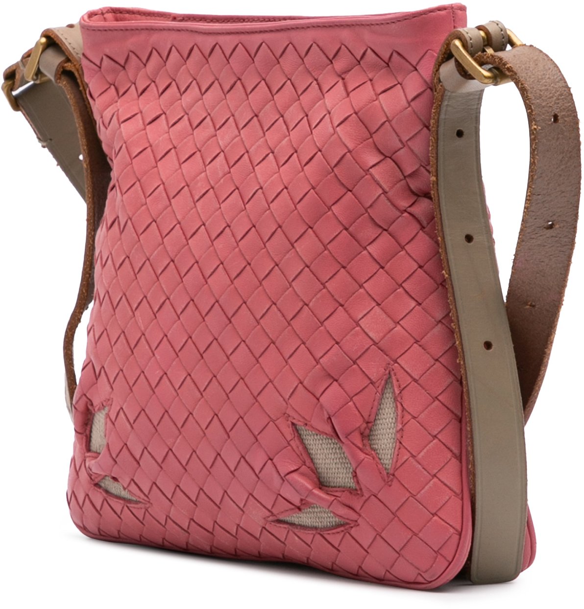 Bottega Veneta Intrecciato Crossbody Roze