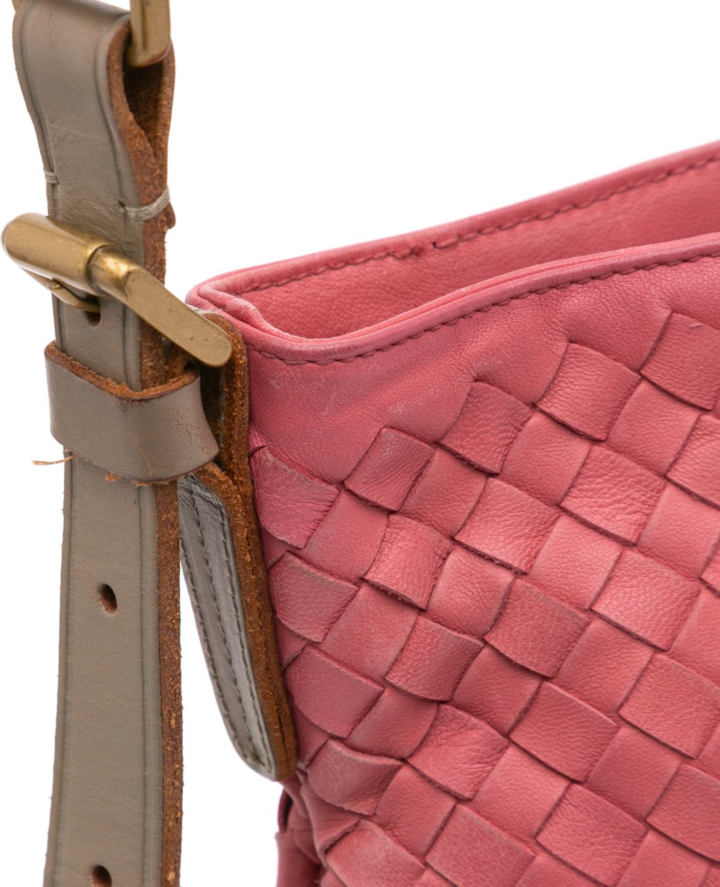 Bottega Veneta Intrecciato Crossbody Roze