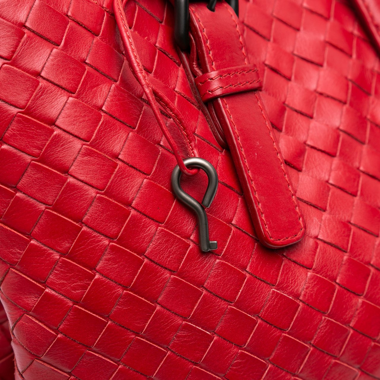 Bottega Veneta Medium Nappa Intrecciato Roma Tote Rood