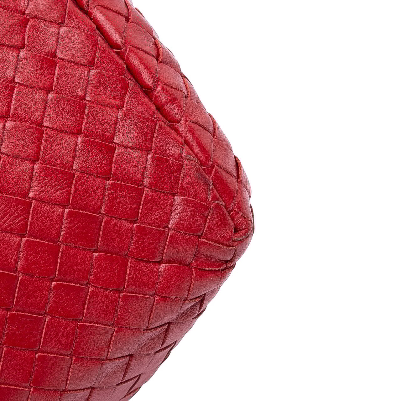 Bottega Veneta Medium Nappa Intrecciato Roma Tote Rood