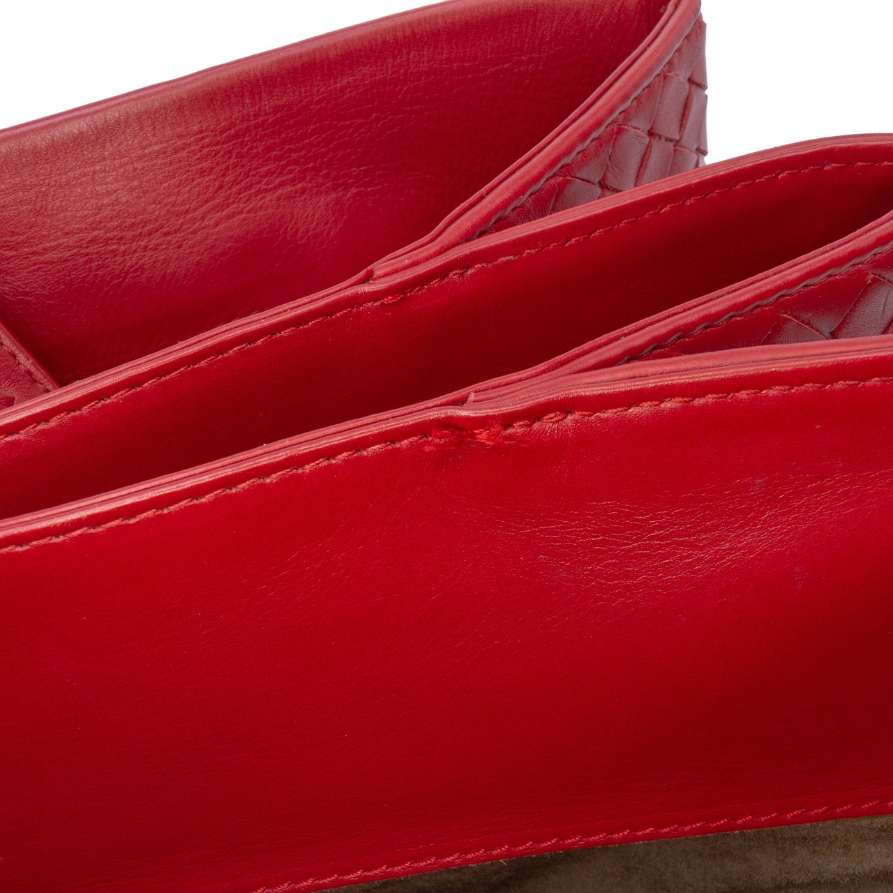 Bottega Veneta Medium Nappa Intrecciato Roma Tote Rood