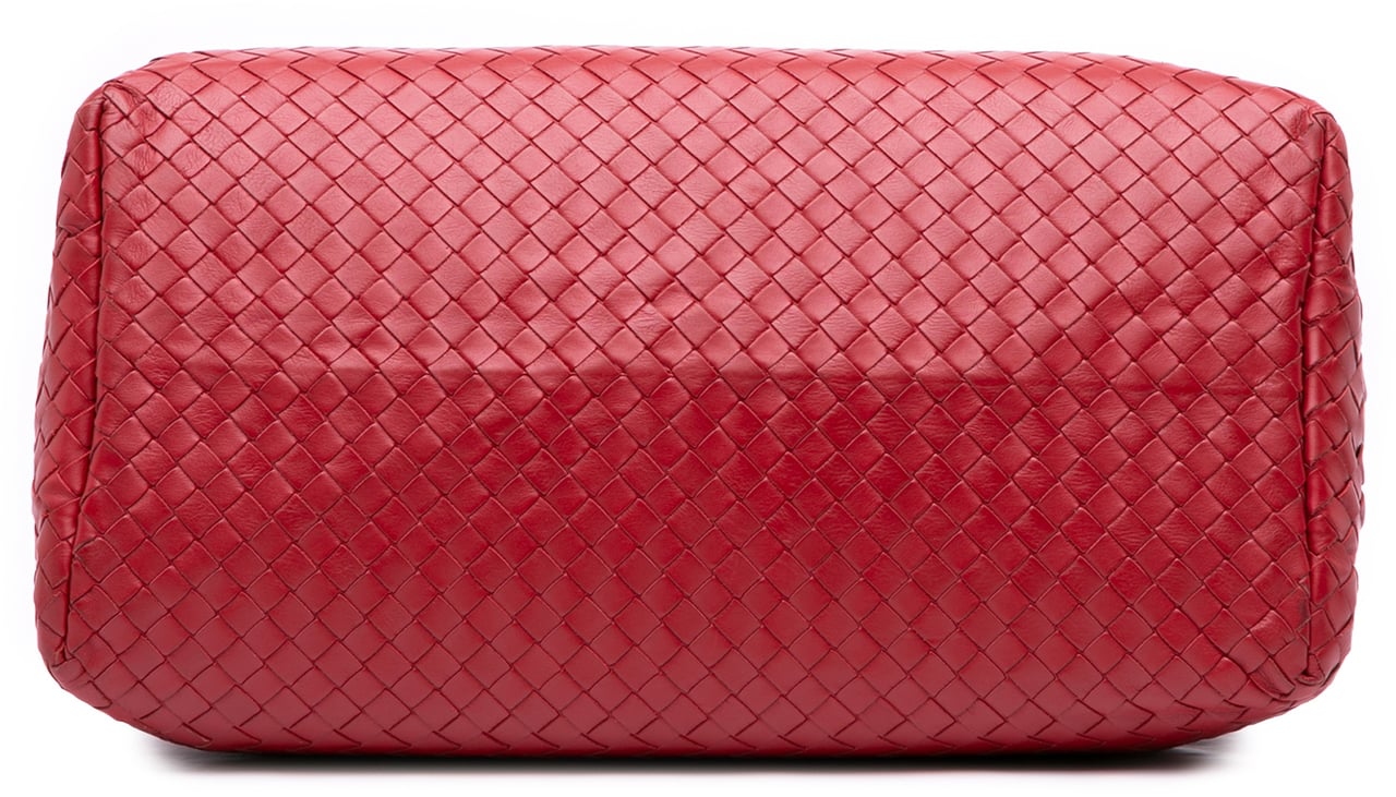 Bottega Veneta Medium Nappa Intrecciato Roma Tote Rood