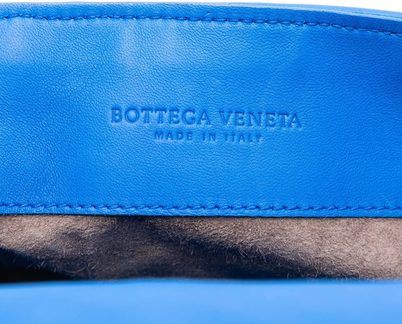Bottega Veneta Nappa Intrecciato Double Sided Flap Crossbody Blauw
