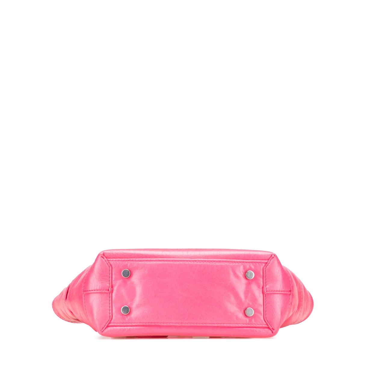 Bottega Veneta Mini Paper Calfskin Intrecciato Arco Satchel Roze