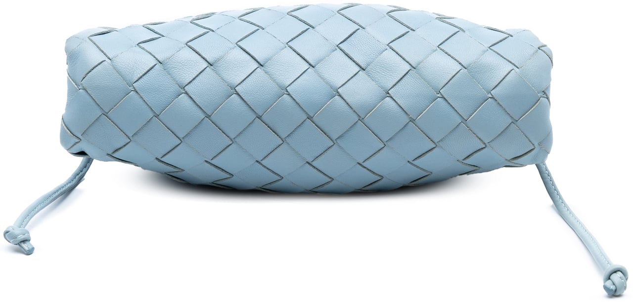 Bottega Veneta Nappa Intrecciato The Mini Pouch Crossbody Blauw