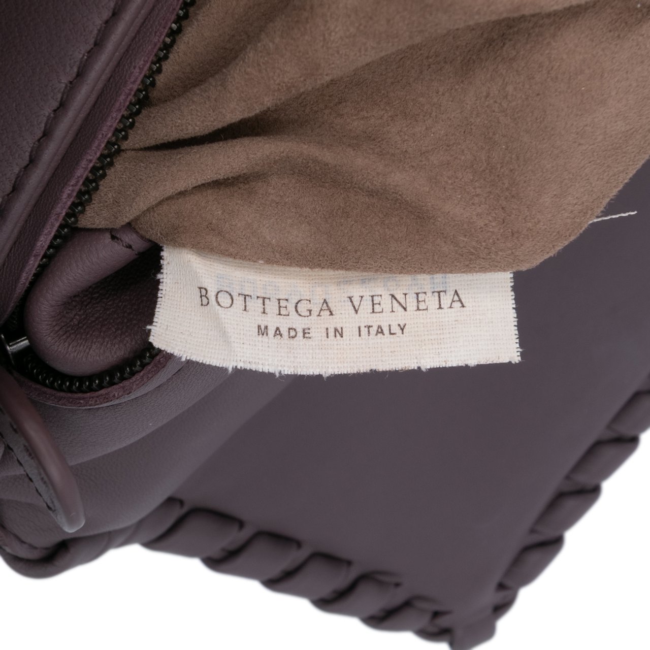 Bottega Veneta Small Nappa Intrecciato Embroidered Olimpia Shoulder Bag Paars