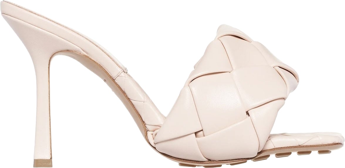 Bottega Veneta Lido Leather Mules Roze
