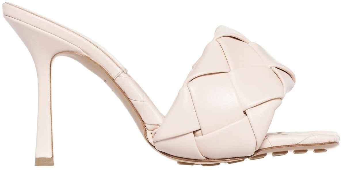 Bottega Veneta Bottega Veneta Lido Leather Mules Roze