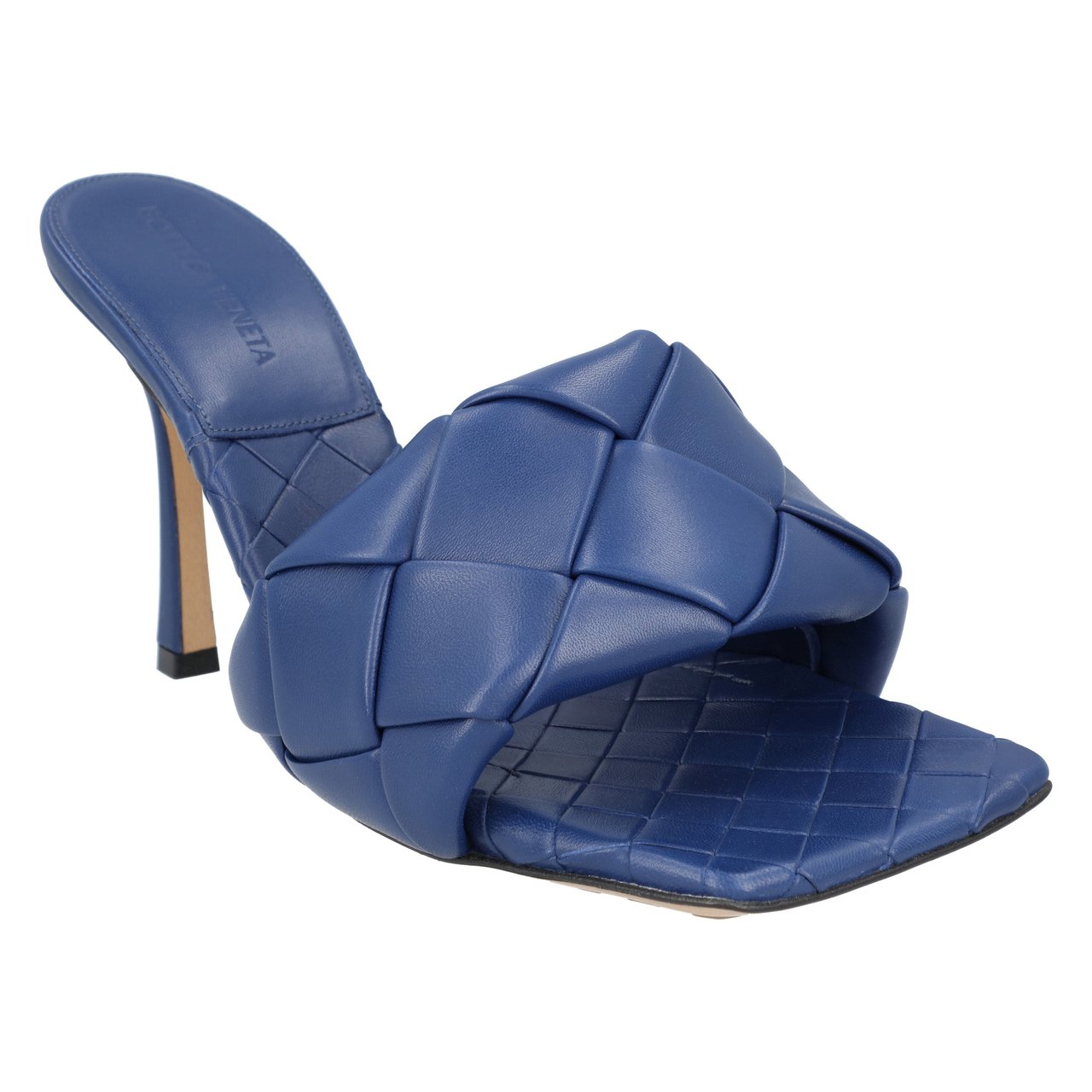 Bottega Veneta Lido Mule Blue Blauw