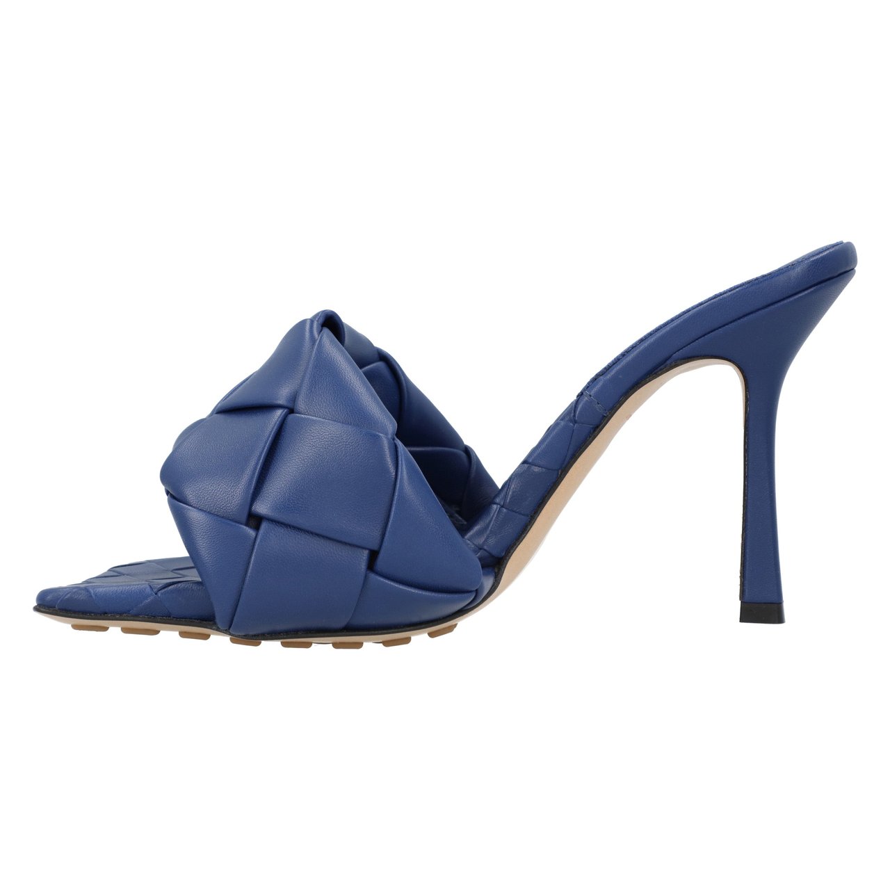 Bottega Veneta Lido Mule Blue Blauw
