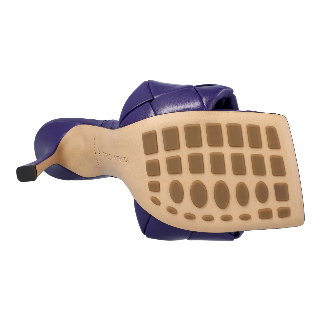Bottega Veneta Lido Mule Violet Zwart