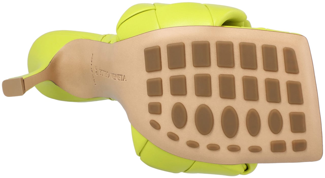 Bottega Veneta Lido Intrecciato Mule Sandals Groen