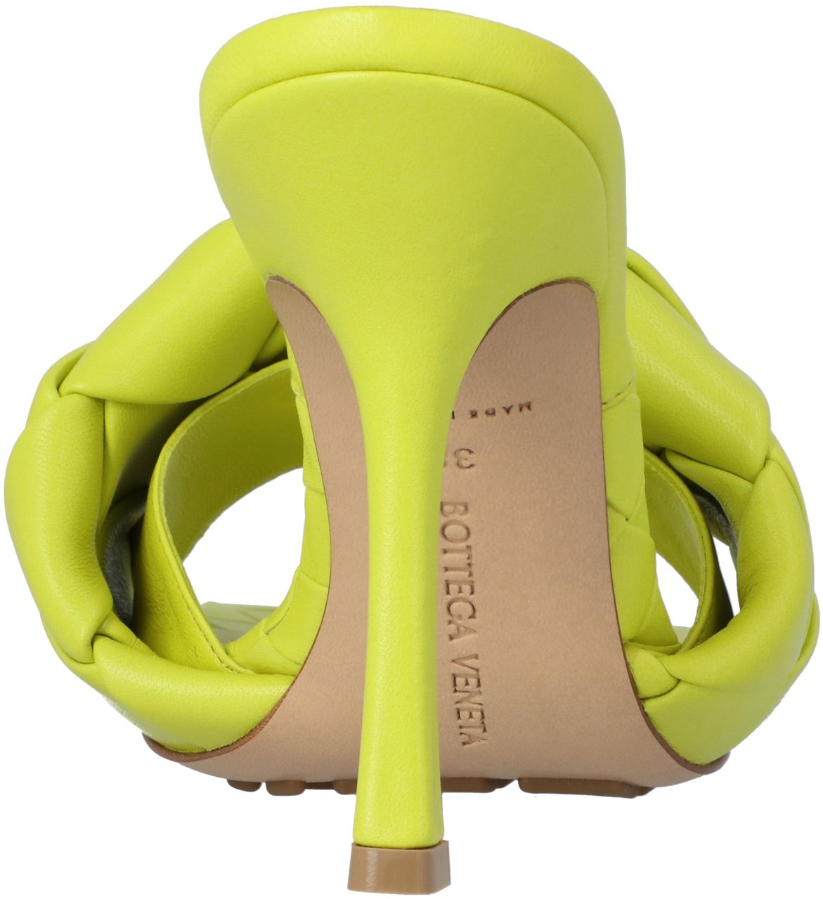 Bottega Veneta Lido Intrecciato Mule Sandals Groen