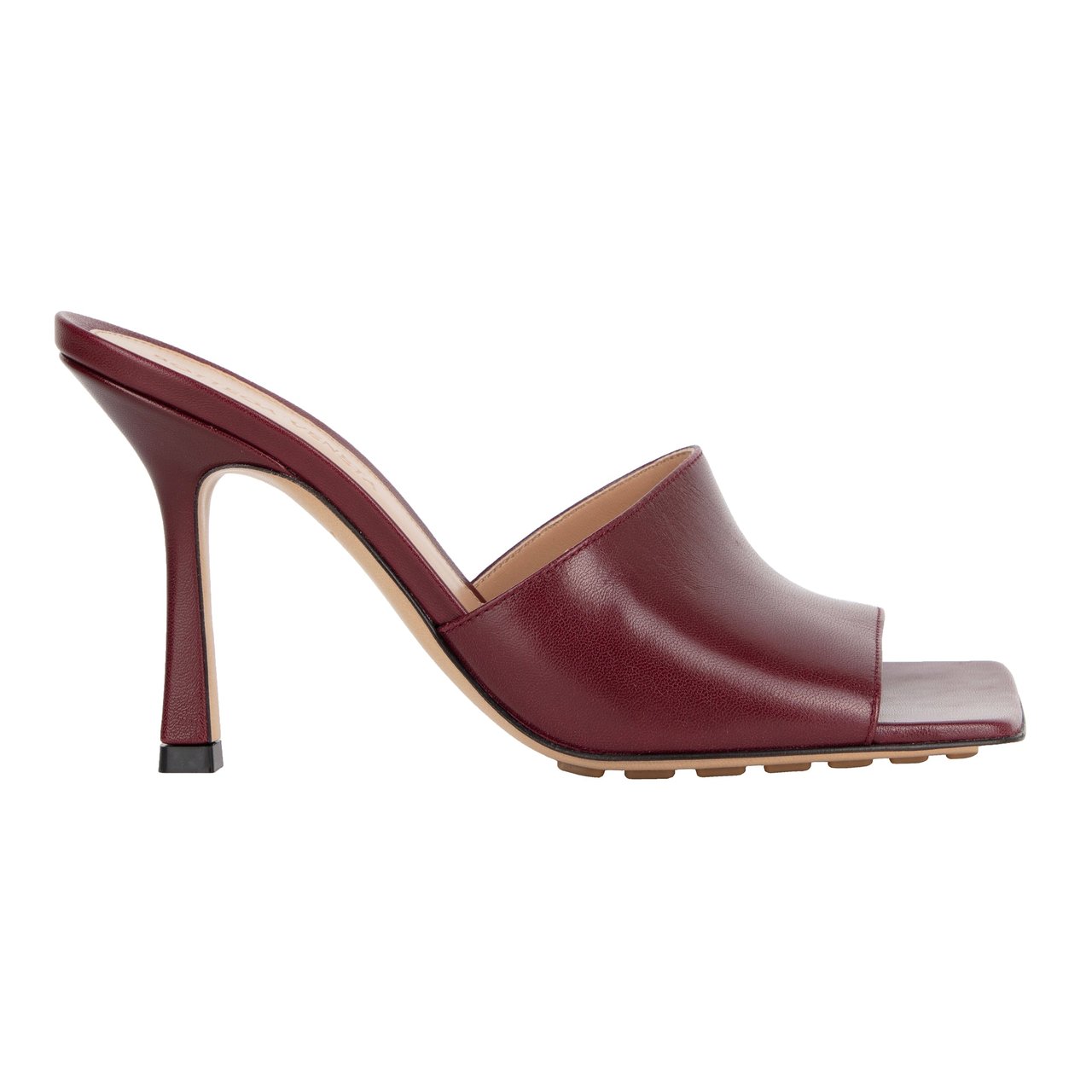 Bottega Veneta Stretch Mule Merlot Zwart