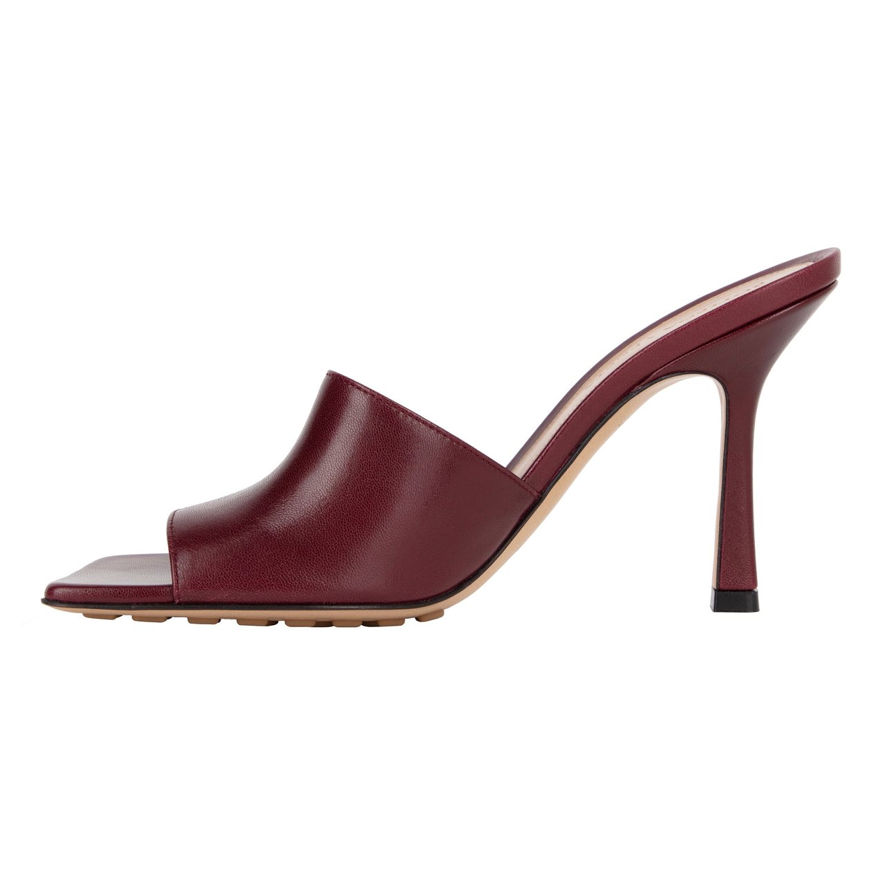 Bottega Veneta Stretch Mule Merlot Zwart