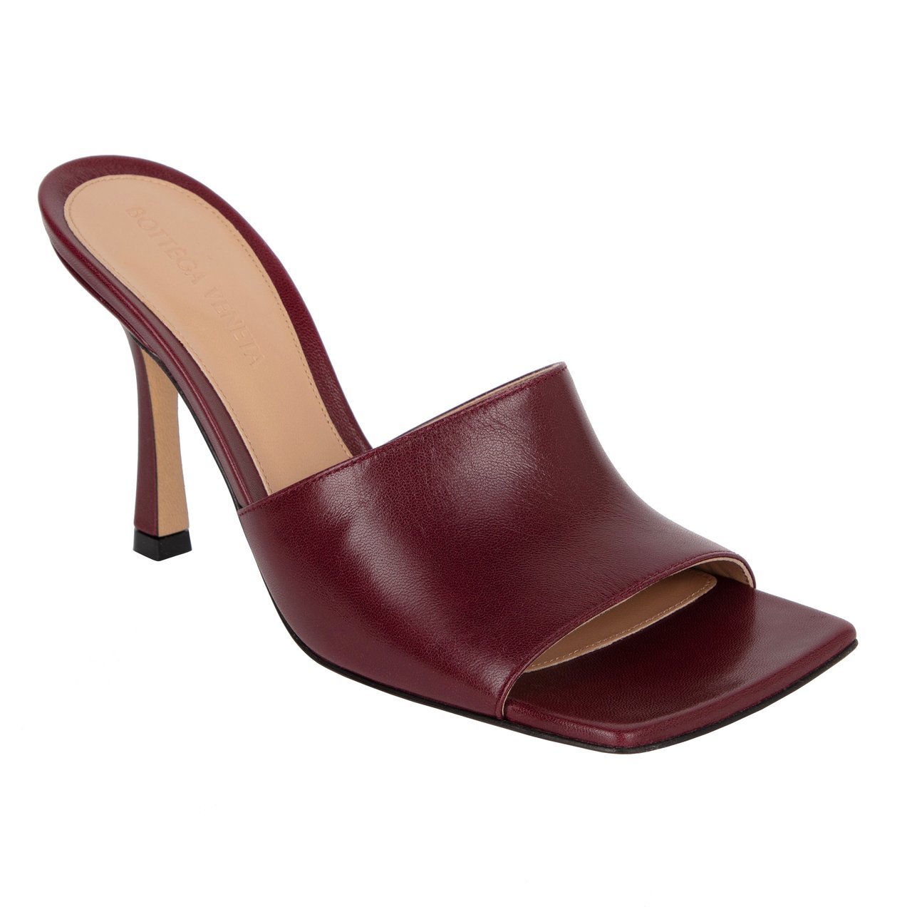 Bottega Veneta Stretch Mule Merlot Zwart