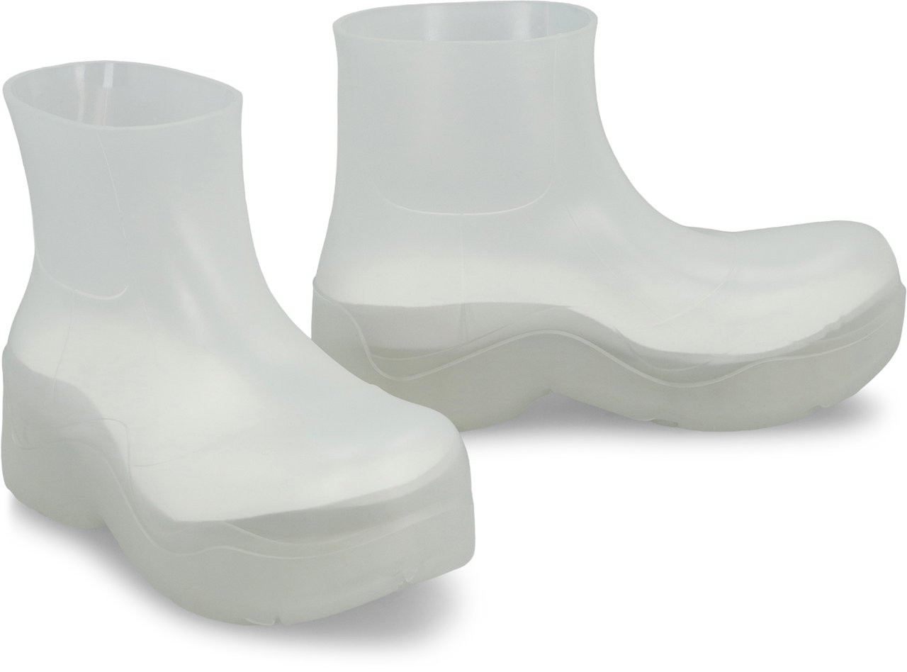 Bottega Veneta Rubber Puddle Boots Neutraal