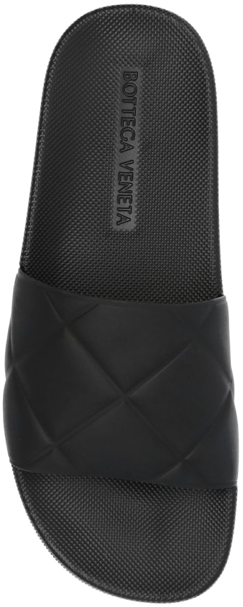 Bottega Veneta Quilted Slider Sandals Zwart