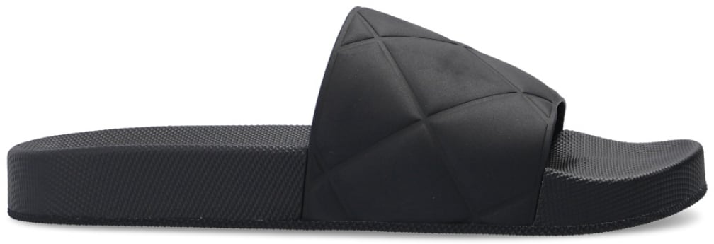 Bottega Veneta Quilted Slider Sandals Zwart