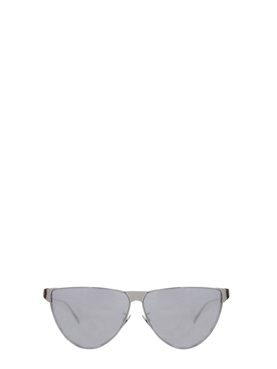 Bottega Veneta Sunglasses with Washed Mohair Frame and Unique Texture Grijs
