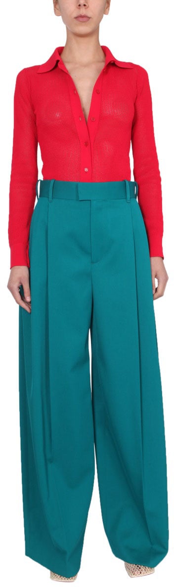 Bottega Veneta Mesh Knit Cardigan with Fitted Silhouette Neutraal