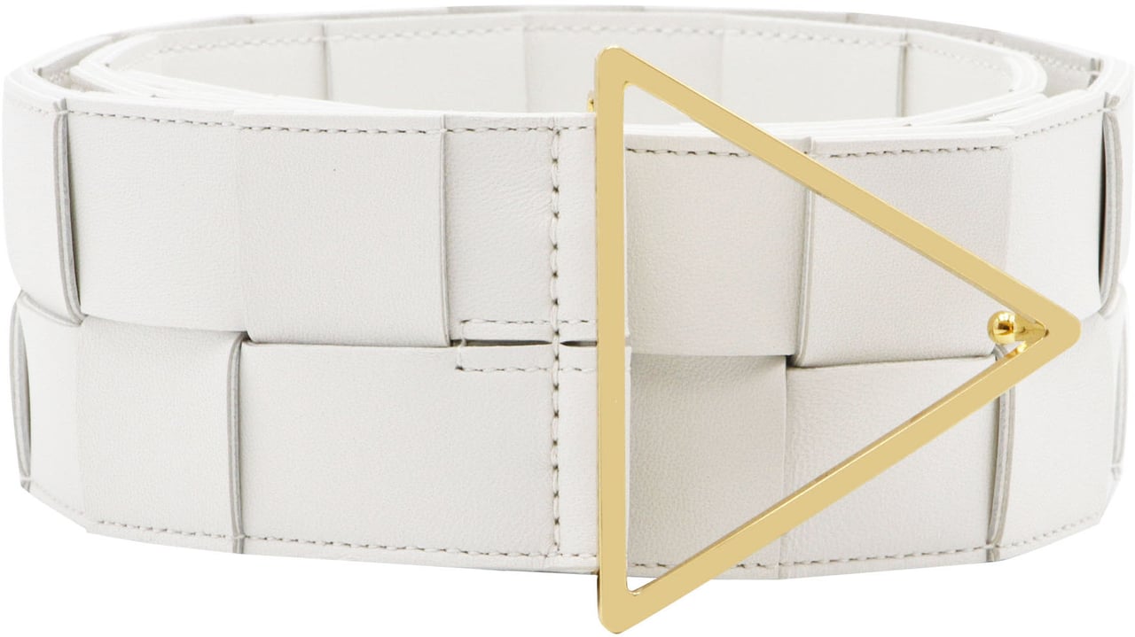 Bottega Veneta Leather belt Wit