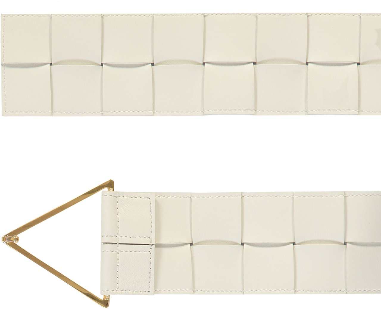 Bottega Veneta Leather belt Wit