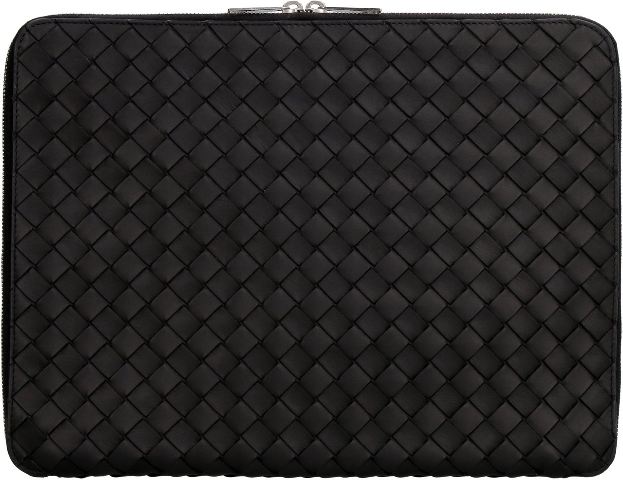 Bottega Veneta Intrecciato Hydrology document case pouch Zwart