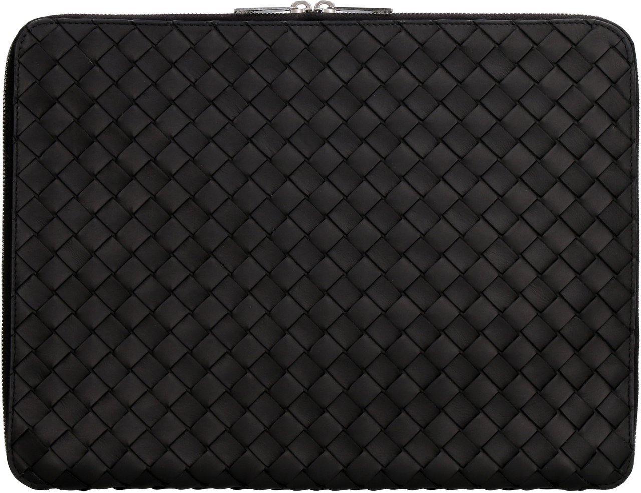 Bottega Veneta Intrecciato Hydrology document case pouch Zwart
