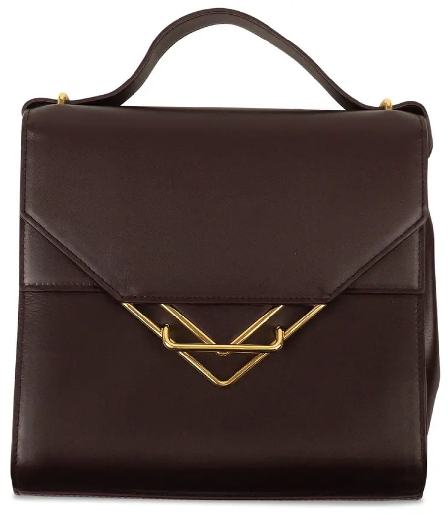 Bottega Veneta The Clip Shoulder Bag Bruin