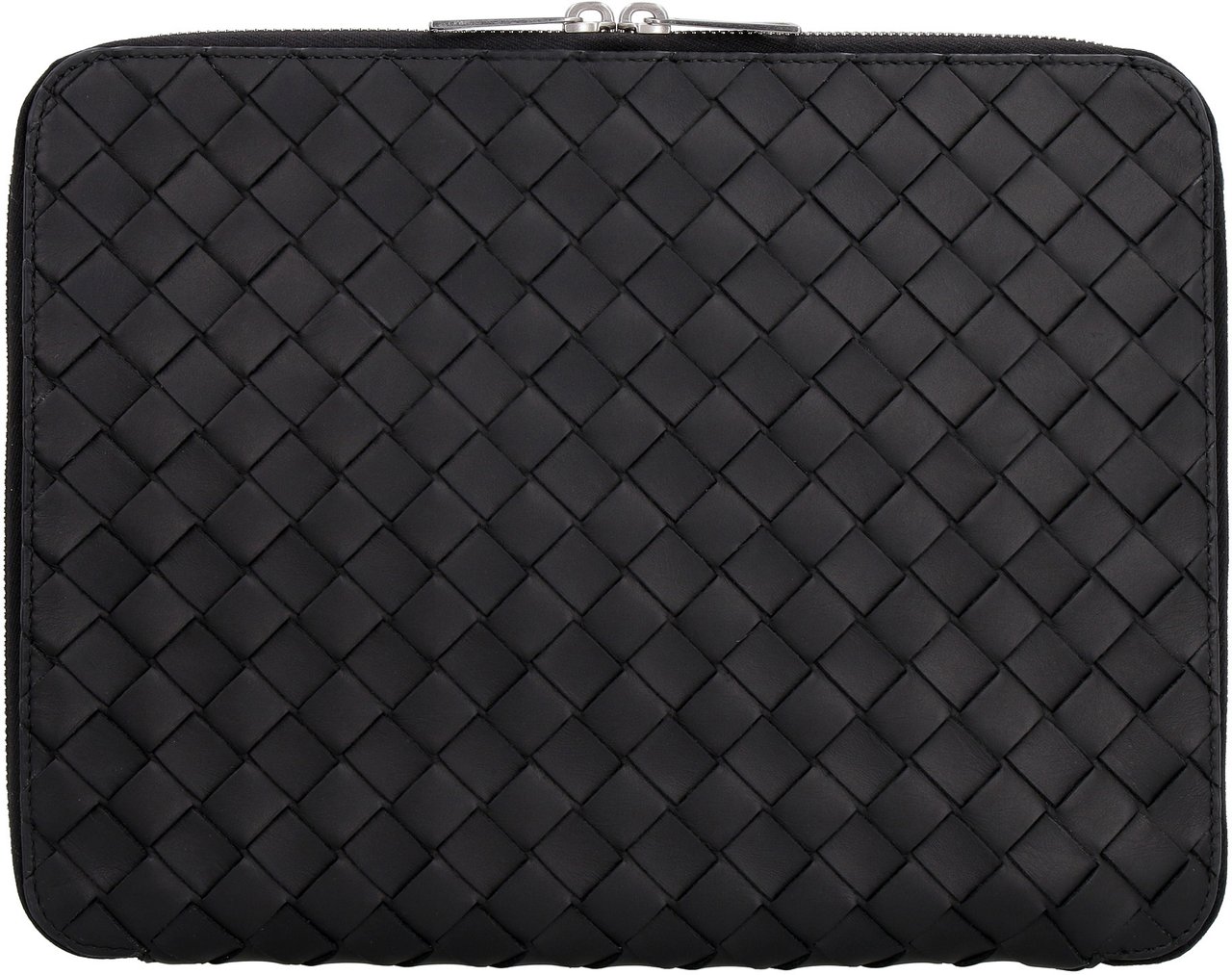 Bottega Veneta Intrecciato Hydrology document case pouch Zwart