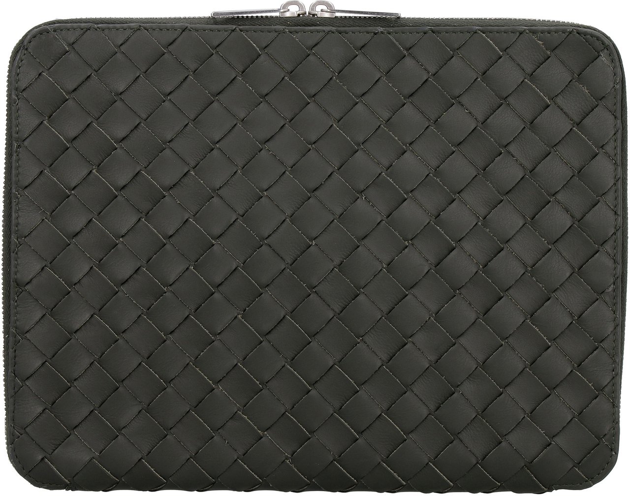 Bottega Veneta Intrecciato Hydrology document case pouch Groen