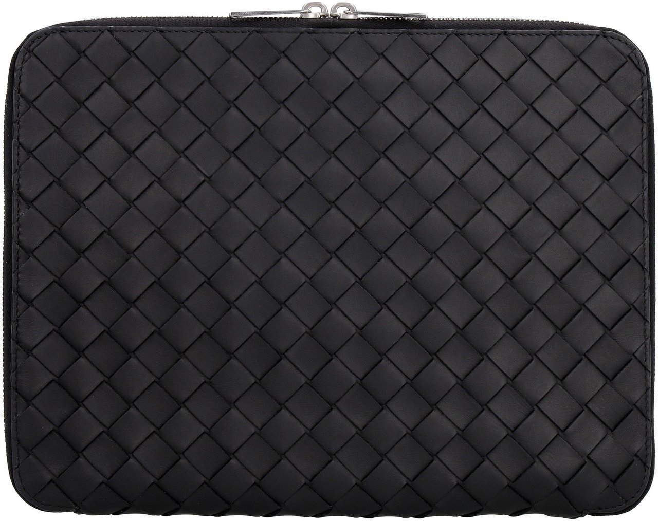 Bottega Veneta Intrecciato Hydrology document case pouch Zwart