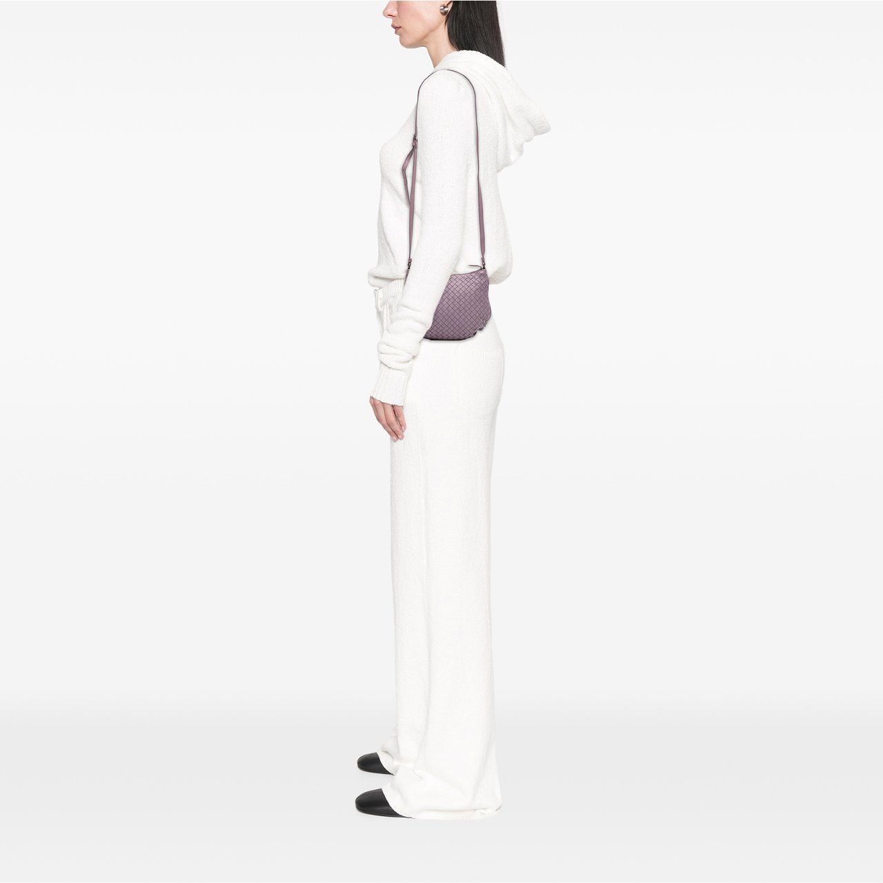 Bottega Veneta Nappa Intrecciato Crossbody Paars