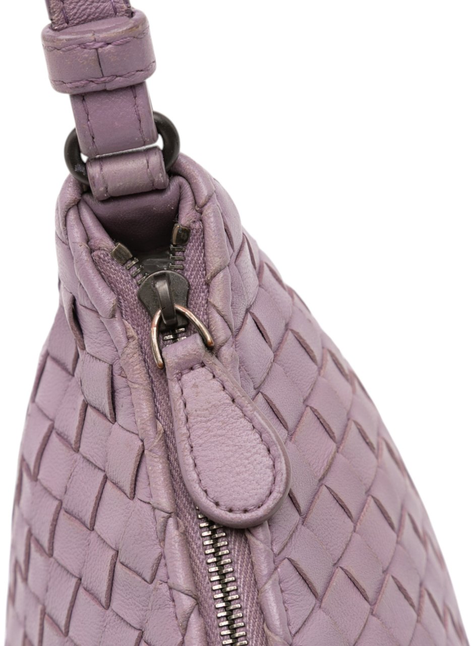 Bottega Veneta Nappa Intrecciato Crossbody Paars