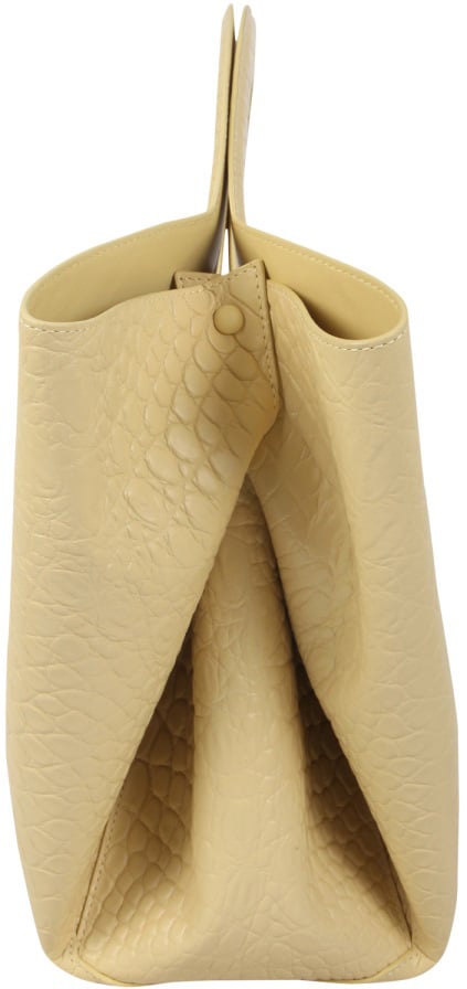 Bottega Veneta Spacious Tote Bag with Double Handle Neutraal