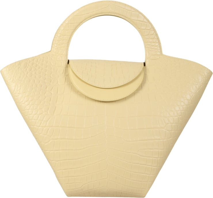 Bottega Veneta Spacious Tote Bag with Double Handle Neutraal