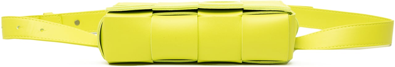 Bottega Veneta Mini Nappa Intrecciato Cassette Belt Bag Geel