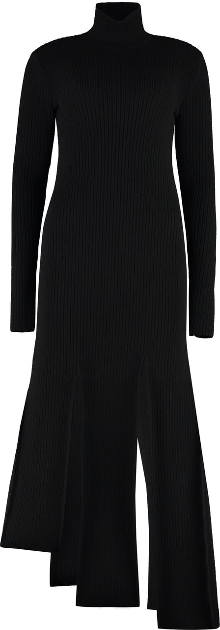 Bottega Veneta Ribbed knit dress Zwart